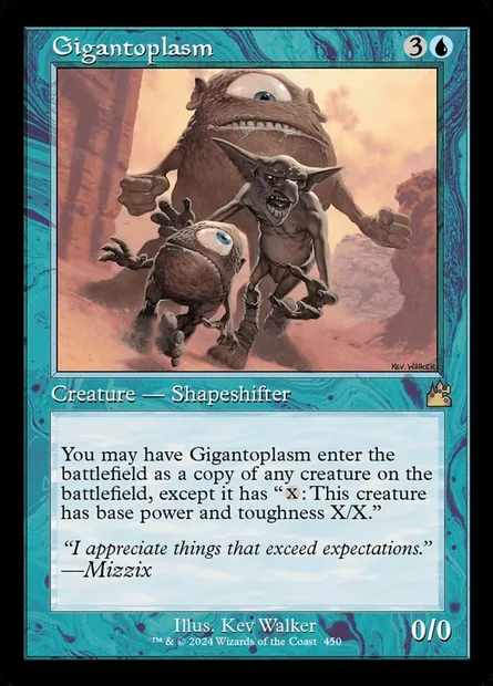 Gigantoplasm, Magic card RVR 450 — Ravnica Remastered set