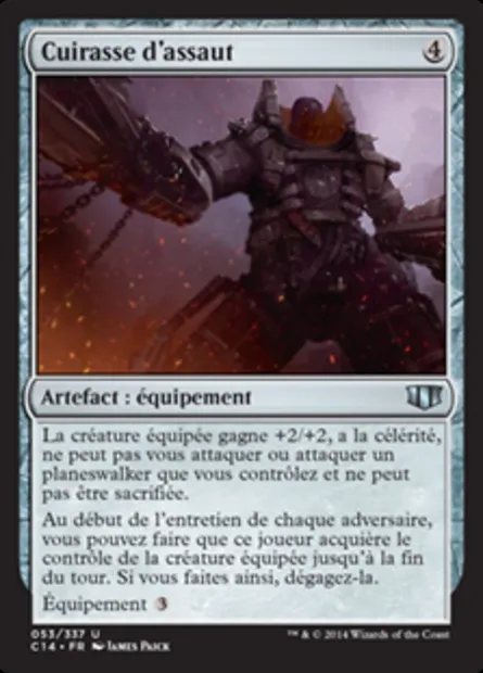 Cuirasse d'assaut, carte Magic C14 53 — extension Commander 2014
