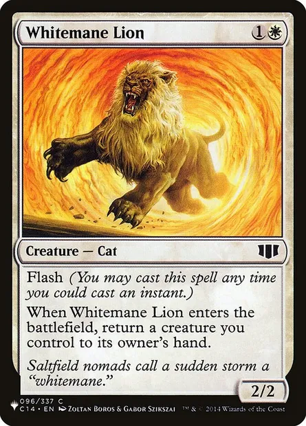 Whitemane Lion, Magic card PLST C14-96 — The List set
