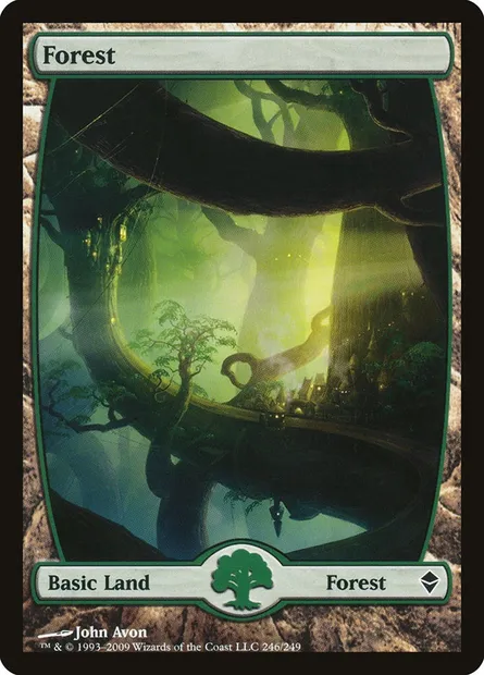 Forest, Magic card ZEN 246 — Zendikar set