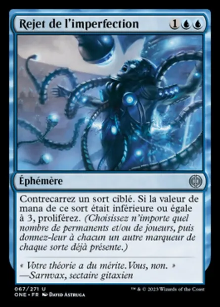 Rejet de l'imperfection, carte Magic ONE 67 — extension Tous Phyrexians