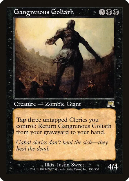 Gangrenous Goliath, Magic card ONS 150 — Onslaught set