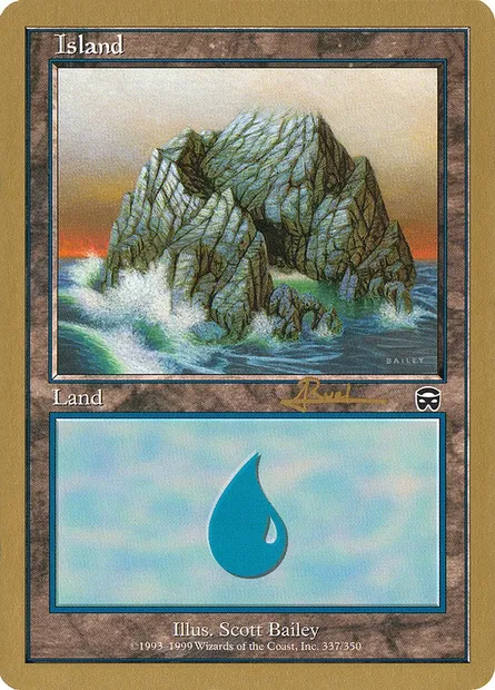 Île, carte Magic WC01 ar337 — extension World Championship Decks 2001