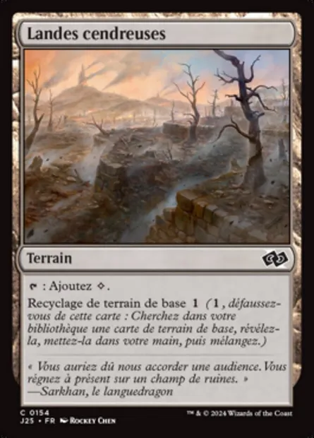 Landes cendreuses, carte Magic J25 154 — extension Foundations Jumpstart