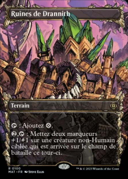 Ruines de Drannith, carte Magic MAT 100 — extension L'invasion des machines : le jour d'après