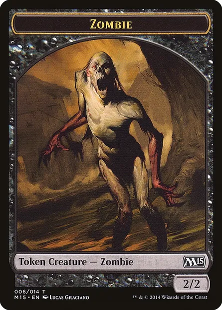 Zombie, carte Magic TM15 6 — extension Magic 2015 Tokens
