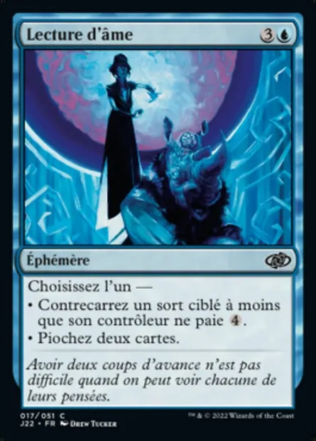 Lecture d'âme, carte Magic J22 17 — extension Jumpstart 2022