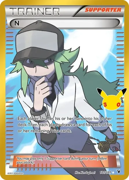 N, Pokémon card 30C CC021 — 30th Celebration set