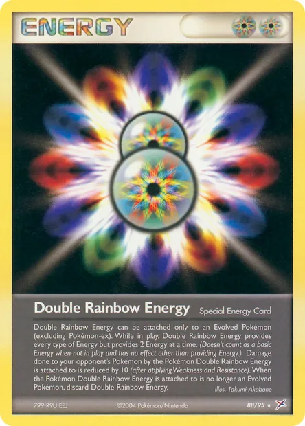 Double Rainbow Energy, Pokémon card MA 88 — Team Magma vs Team Aqua set