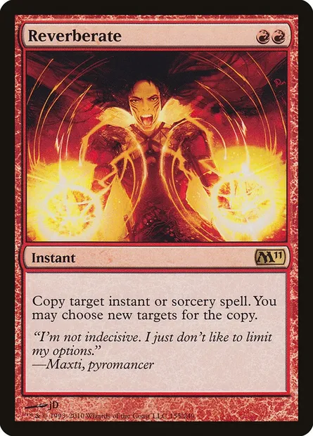 Reverberate, Magic card M11 155 — Magic 2011 set