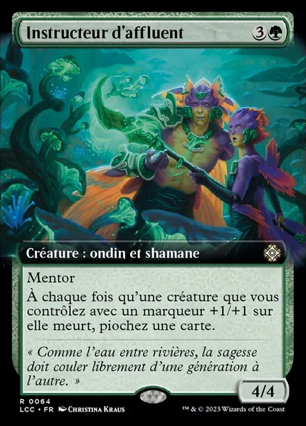 Instructeur d'affluent, carte Magic LCC 64 — extension The Lost Caverns of Ixalan Commander