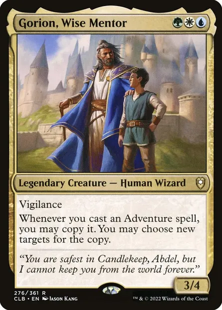 Gorion, Wise Mentor, Magic card CLB 276 — Commander Legends: Battle for Baldur's Gate set