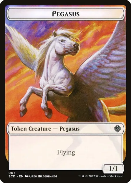 Pegasus, Magic card TSCD 7 — Starter Commander Deck Tokens set