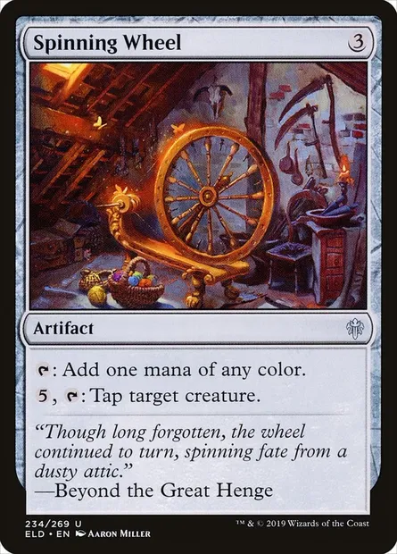 Spinning Wheel, Magic card ELD 234 — Throne of Eldraine set