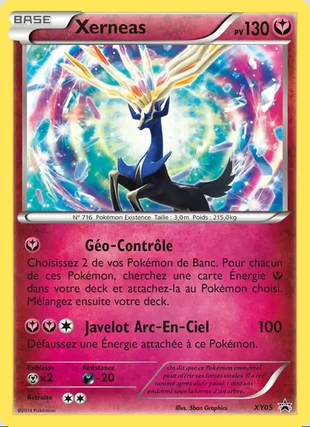 Xerneas, carte Pokémon XY 05 — extension Promo XY