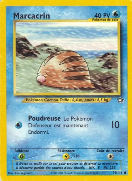 Marcacrin, carte Pokémon NG 79 — extension Neo Genesis