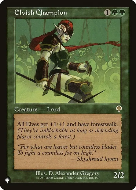 Elvish Champion, Magic card PLST INV-186 — The List set