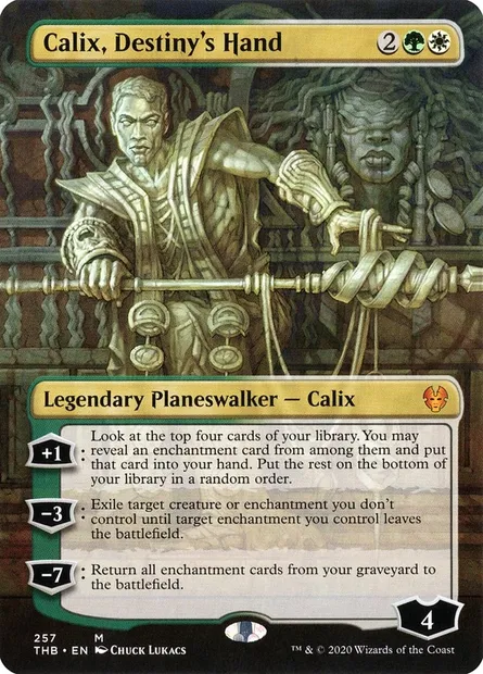 Calix, Destiny's Hand, Magic card THB 257 — Theros Beyond Death set