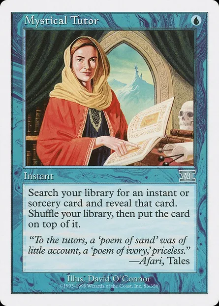 Mystical Tutor, Magic card 6ED 83 — Classic Sixth Edition set