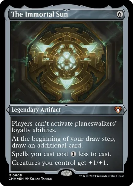 The Immortal Sun, Magic card CMM 608 — Commander Masters set