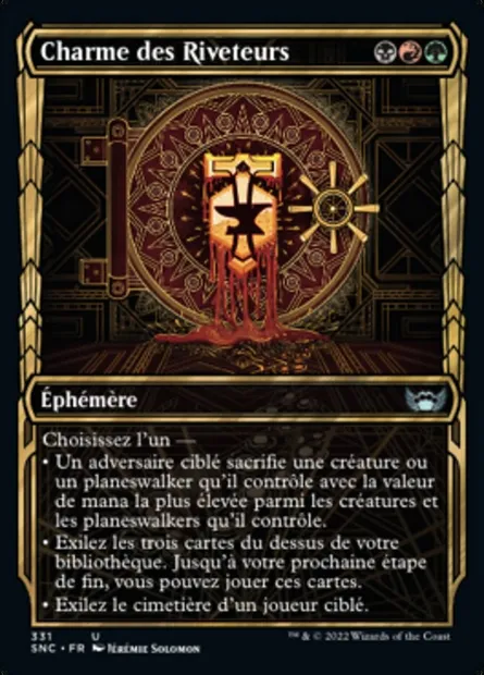 Charme des Riveteurs, carte Magic SNC 331 — extension Les rues de la Nouvelle-Capenna