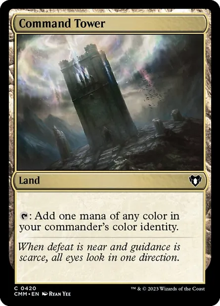 Tour de commandement, carte Magic CMM 420 — extension Commander Masters