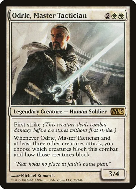 Odric, Master Tactician, Magic card M13 23 — Magic 2013 set