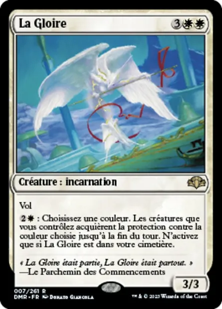 La Gloire, carte Magic DMR 7 — extension Dominaria Remastered