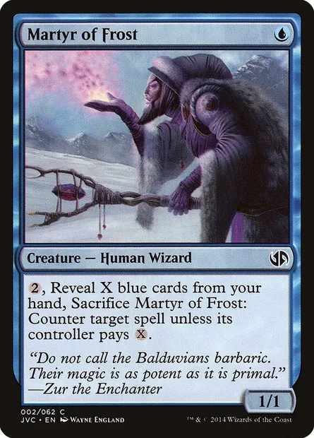 Martyr of Frost, Magic card JVC 2 — Duel Decks Anthology: Jace vs. Chandra set