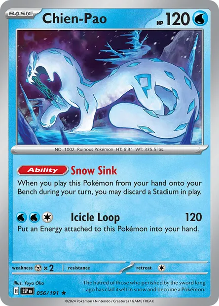Chien-Pao, Pokémon card SSP 056 — Surging Sparks set