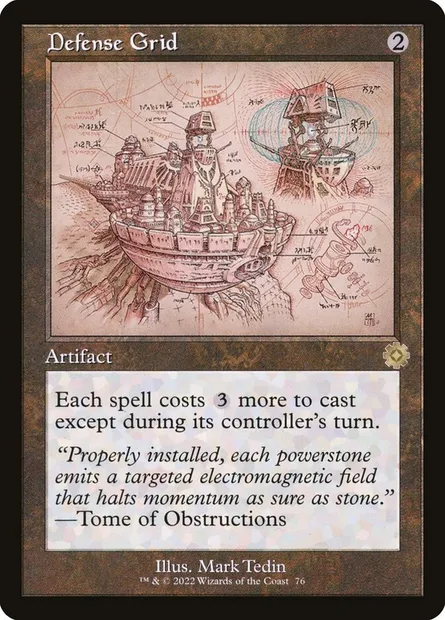 Defense Grid, Magic card BRR 76 — The Brothers' War Retro Artifacts set