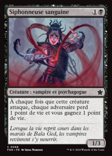 Siphonneuse sanguine, carte Magic FDN 68 — extension Foundations
