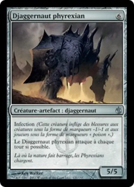 Djaggernaut phyrexian, carte Magic MBS 121 — extension Mirrodin assiégé