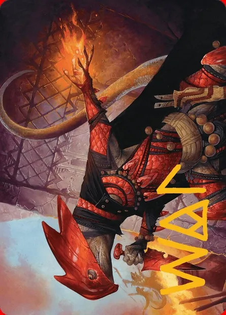 Cindering Cutthroat // Cindering Cutthroat, Magic card ABLB 26 — Bloomburrow Art Series set
