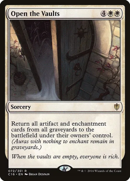 Open the Vaults, Magic card C16 72 — Commander 2016 set