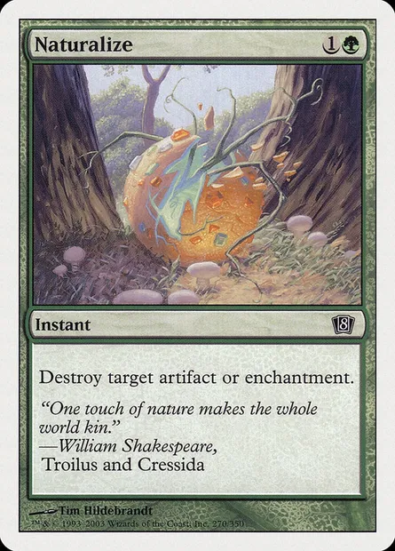 Naturalize, Magic card 8ED 270 — Eighth Edition set