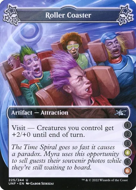 Roller Coaster, Magic card UNF 225c — Unfinity set