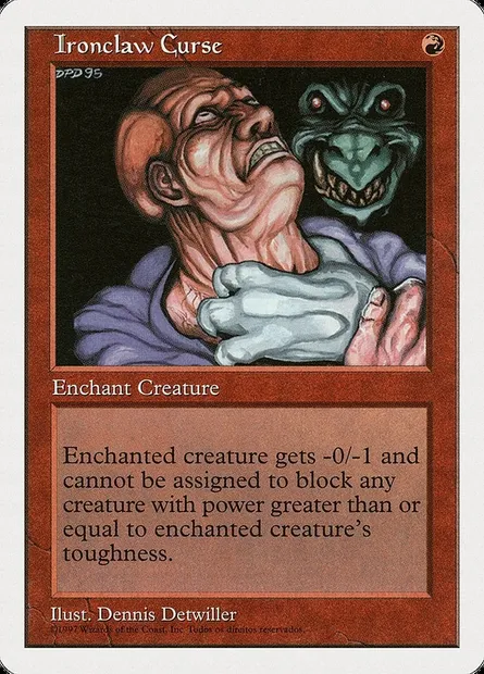 Ironclaw Curse, Magic card 5ED 244† — Fifth Edition set