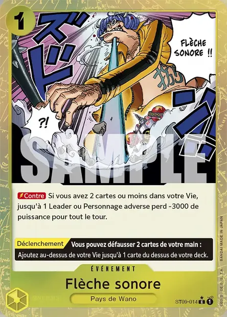 Flèche sonore, carte One Piece ST09-014 — extension Yamato