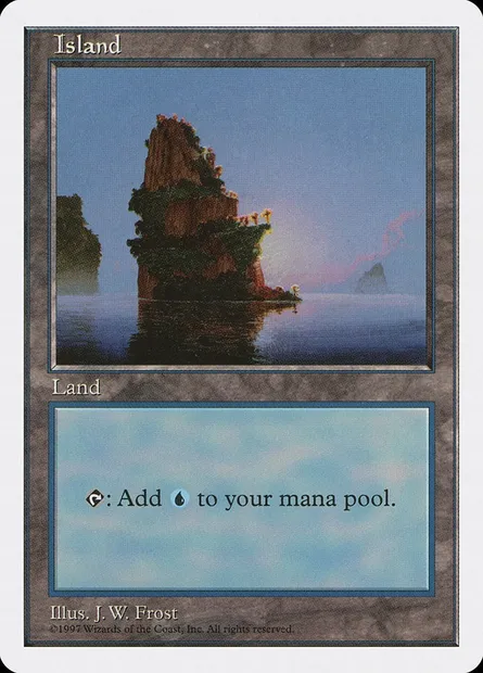 Island, Magic card 5ED 435 — Fifth Edition set