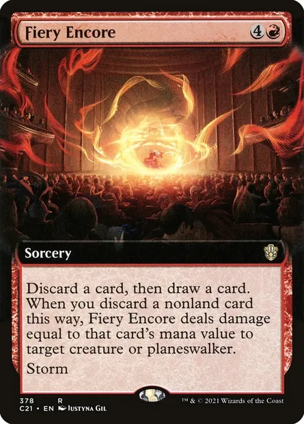 Fiery Encore, Magic card C21 378 — Commander 2021 set