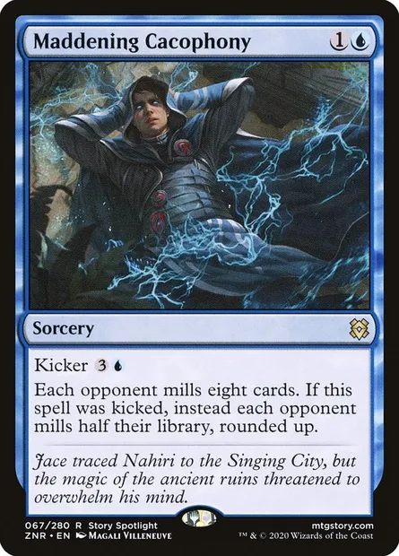 Maddening Cacophony, Magic card ZNR 67 — Zendikar Rising set