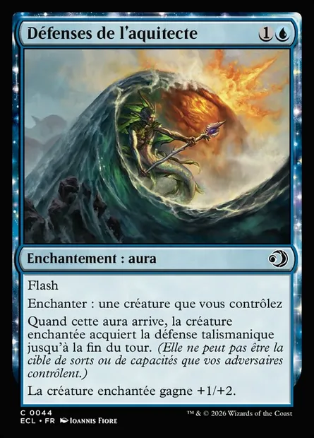 Défenses de l'aquitecte, carte Magic ECL 44 — extension Lorwyn Eclipsed