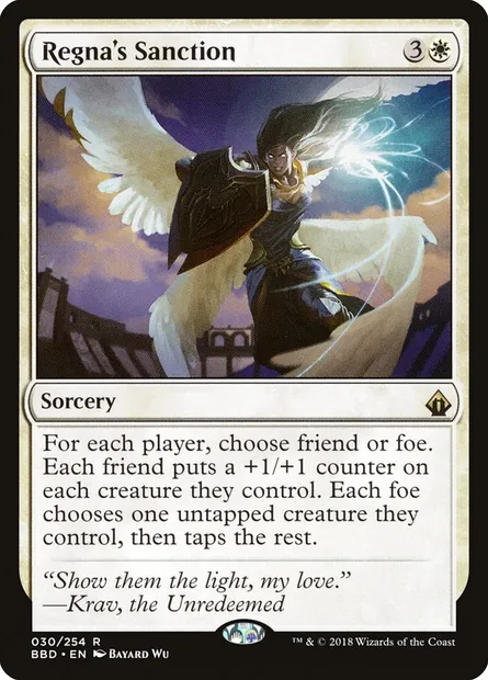 Regna's Sanction, Magic card BBD 30 — Battlebond set