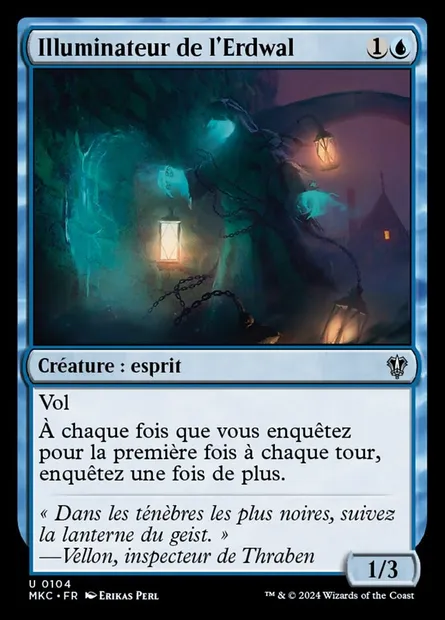 Illuminateur de l'Erdwal, carte Magic MKC 104 — extension Murders at Karlov Manor Commander