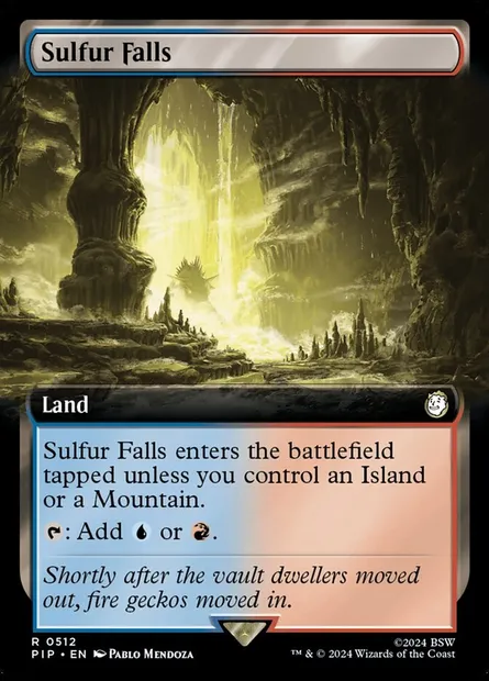Sulfur Falls, Magic card PIP 512 — Fallout set