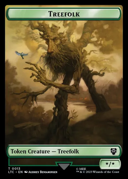Treefolk, carte Magic TLTC 13 — extension Tales of Middle-earth Commander Tokens