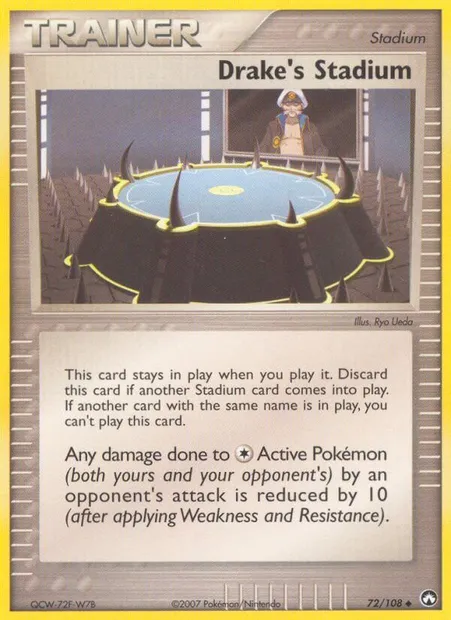 Drake's Stadium, Pokémon card PK 72 — Power Keepers set