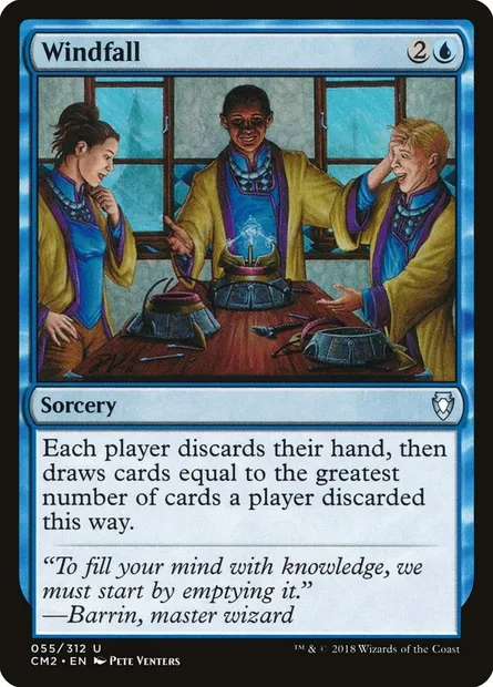 Windfall, Magic card CM2 55 — Commander Anthology Volume II set