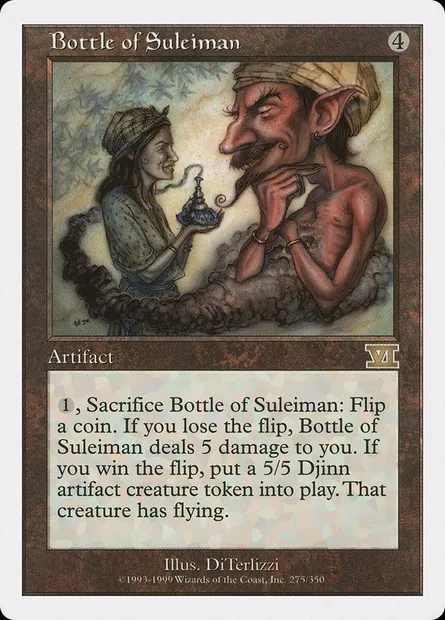 Bottle of Suleiman, Magic card 6ED 275 — Classic Sixth Edition set